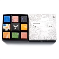 ボタニカルハンドメイドソープCUBE石鹸8つセット（キューブBOX付）